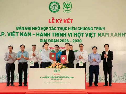 C.P. Việt Nam đặt mục tiêu trồng thêm 1,5 triệu cây xanh